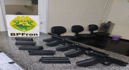 BPFRON apreende cinco armas de fogo em Capitão Leônidas Marques